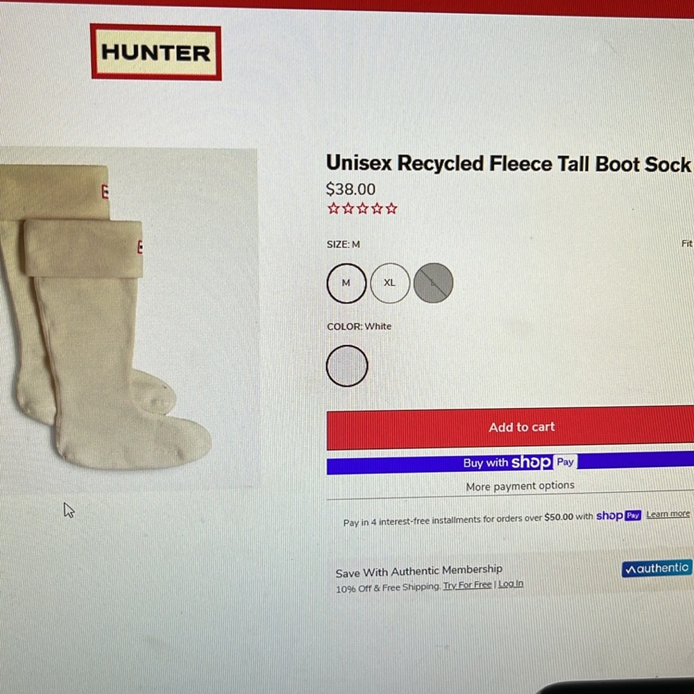 NWOT Women’s Hunter Tall Gloss Rain Boots 10 Wellies & Tall Boot Socks Black - Picture 11 of 11